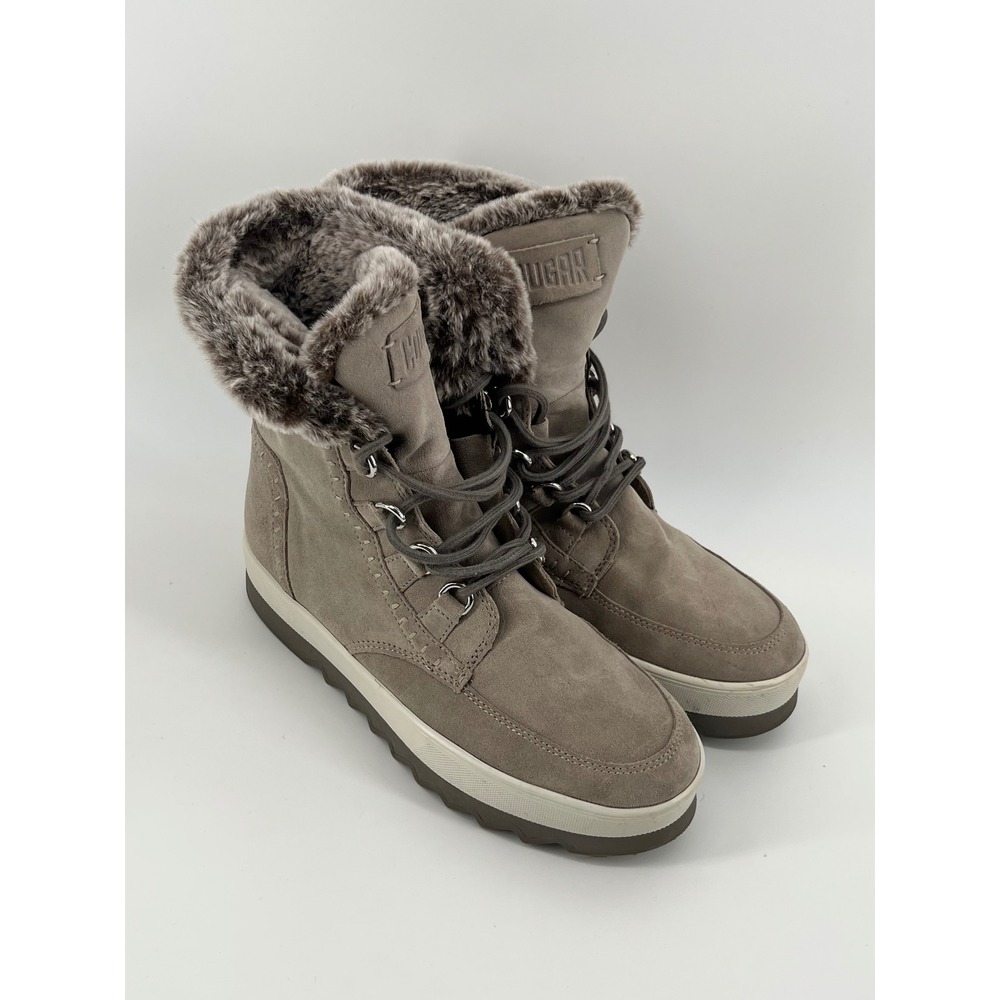 Cougar Vanetta Waterproof Suede Faux Fur Winter Snow Boots - Women's US 9 - Picture 5 of 7